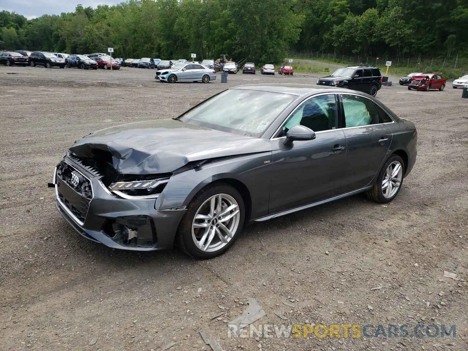 2 Photograph of a damaged car WAUENAF4XLN006531 AUDI A4 2020