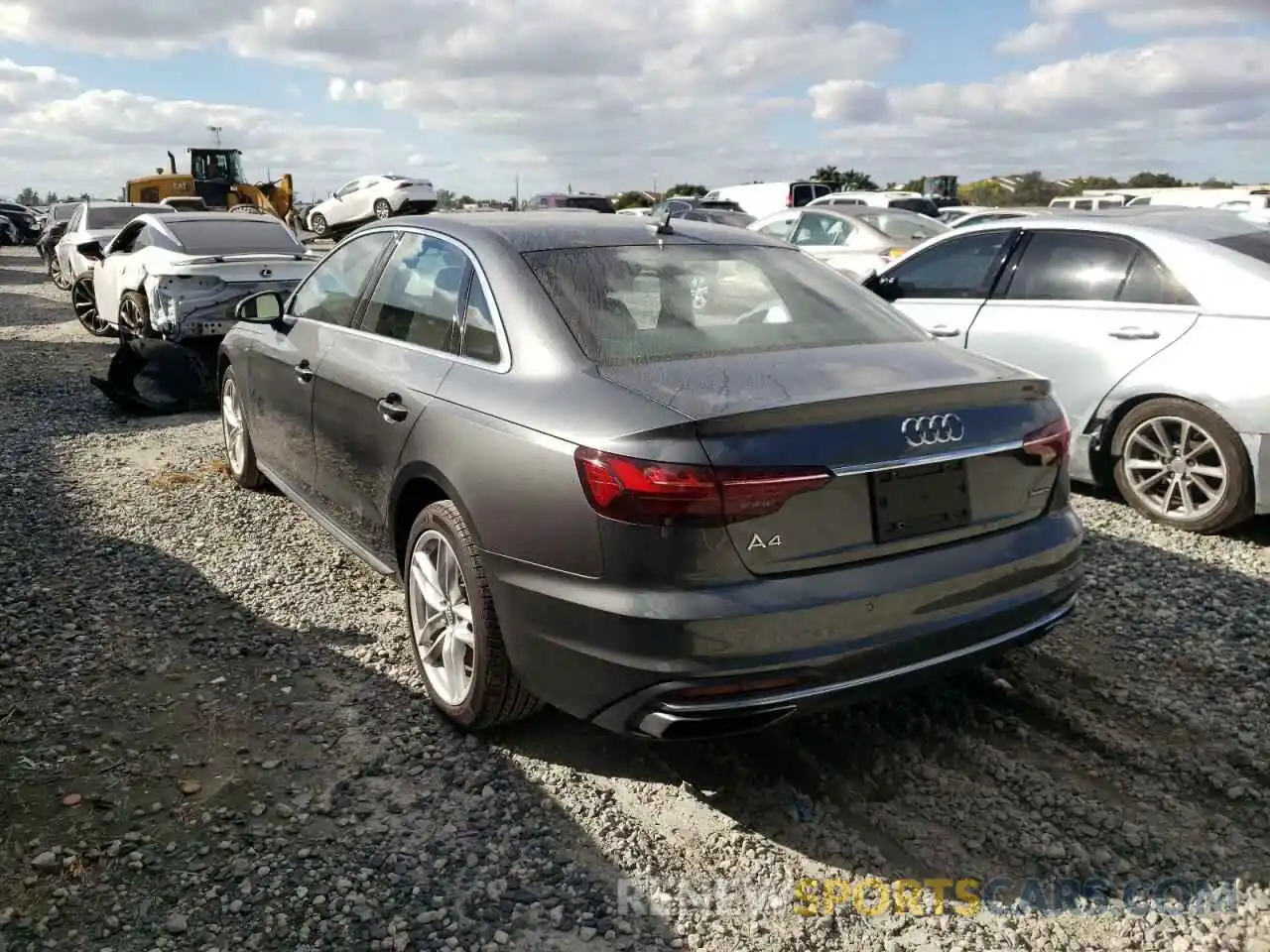 3 Фотография поврежденного автомобиля WAUENAF4XLN009879 AUDI A4 2020