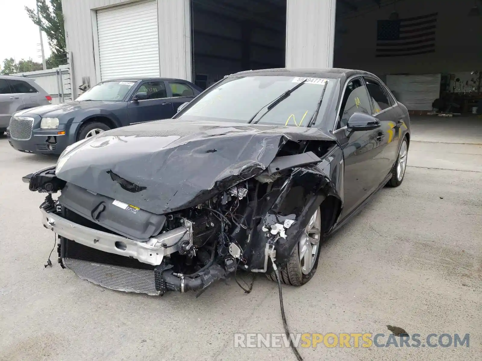 2 Photograph of a damaged car WAUFNAF42LA069411 AUDI A4 2020