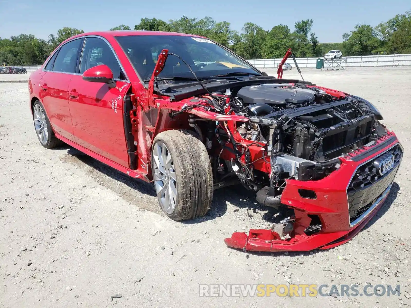 1 Photograph of a damaged car WAUFNAF44LA063755 AUDI A4 2020