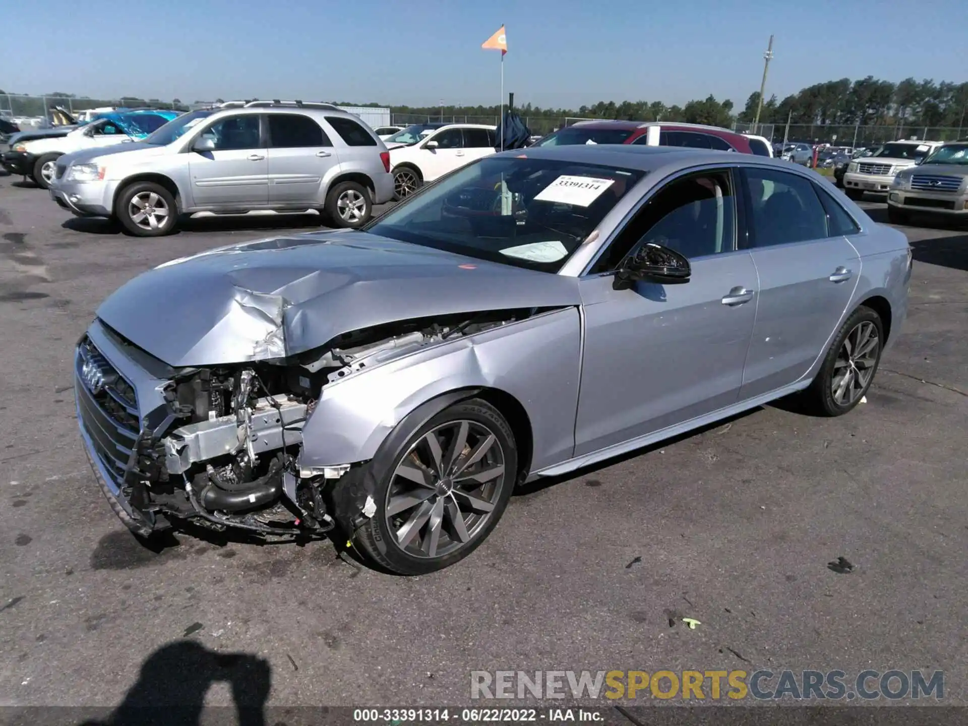 2 Photograph of a damaged car WAUGMAF41LA058360 AUDI A4 2020