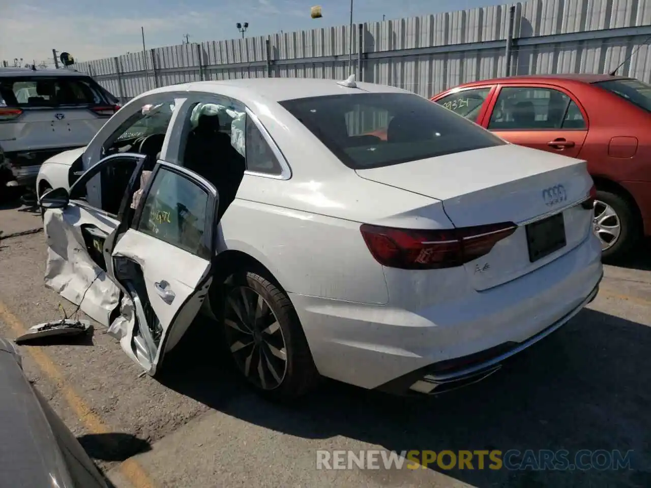 3 Photograph of a damaged car WAUGMAF42LA045374 AUDI A4 2020