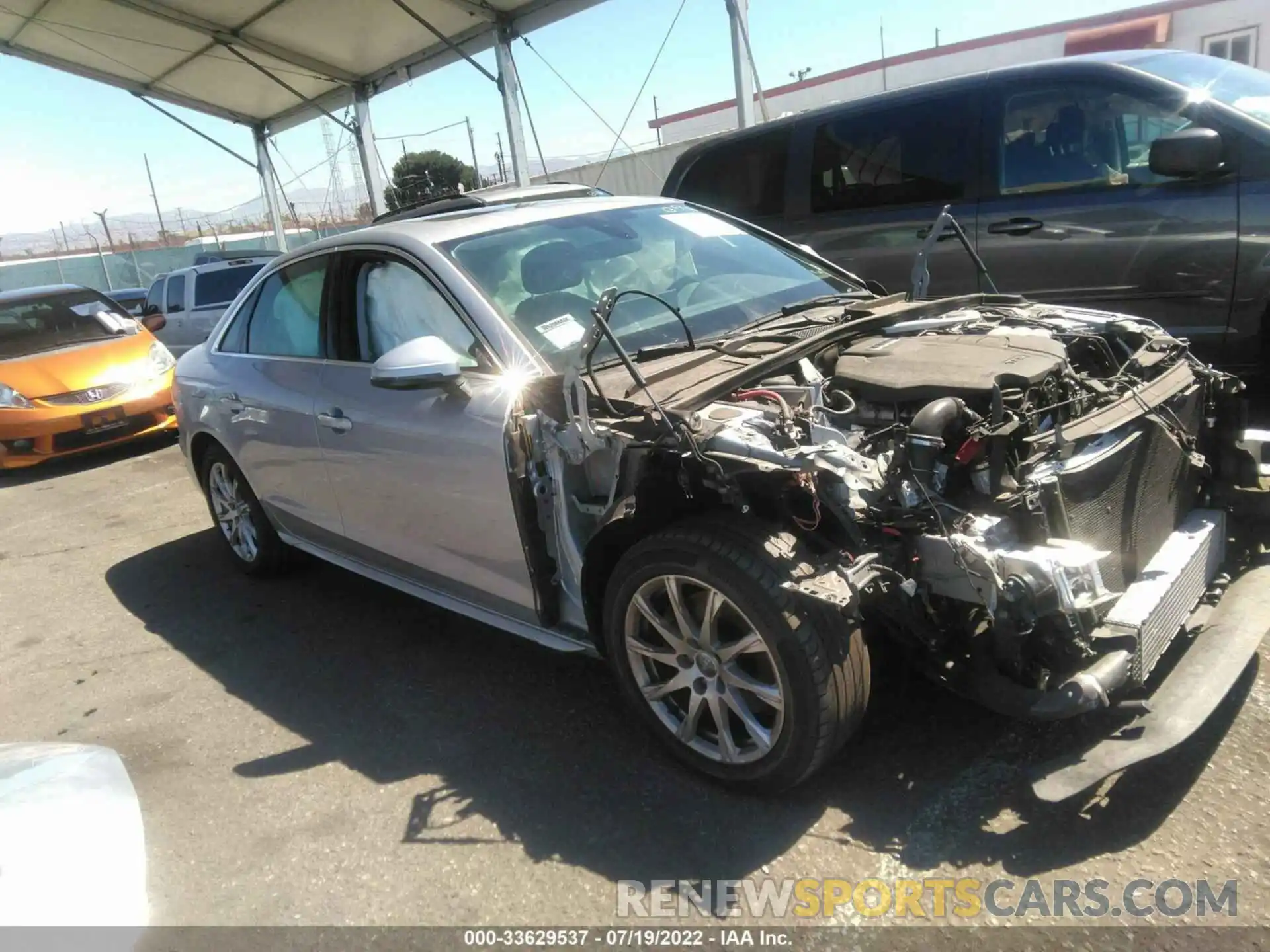 1 Photograph of a damaged car WAUGMAF42LA065169 AUDI A4 2020