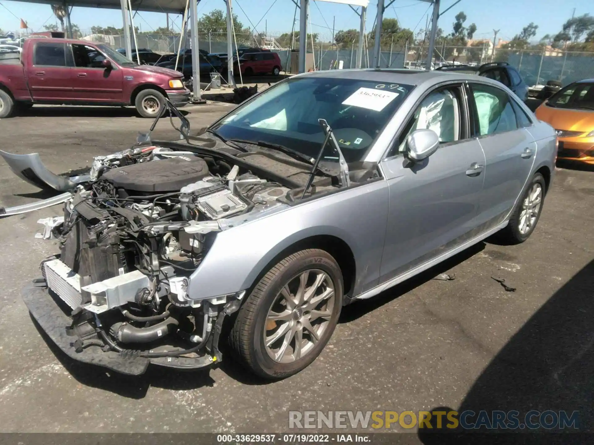 2 Photograph of a damaged car WAUGMAF42LA065169 AUDI A4 2020