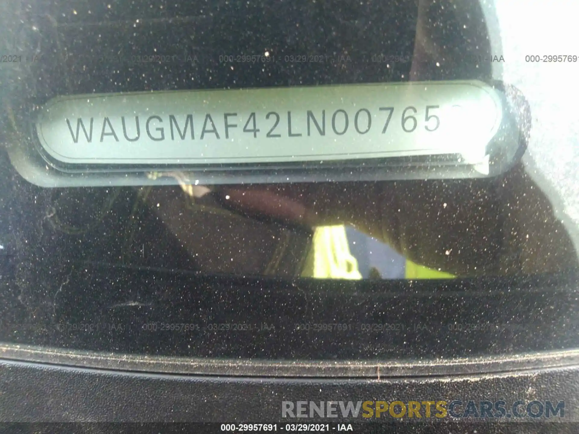 9 Photograph of a damaged car WAUGMAF42LN007653 AUDI A4 2020