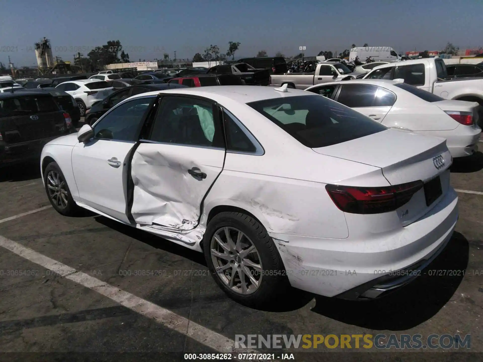 3 Photograph of a damaged car WAUGMAF43LA063348 AUDI A4 2020