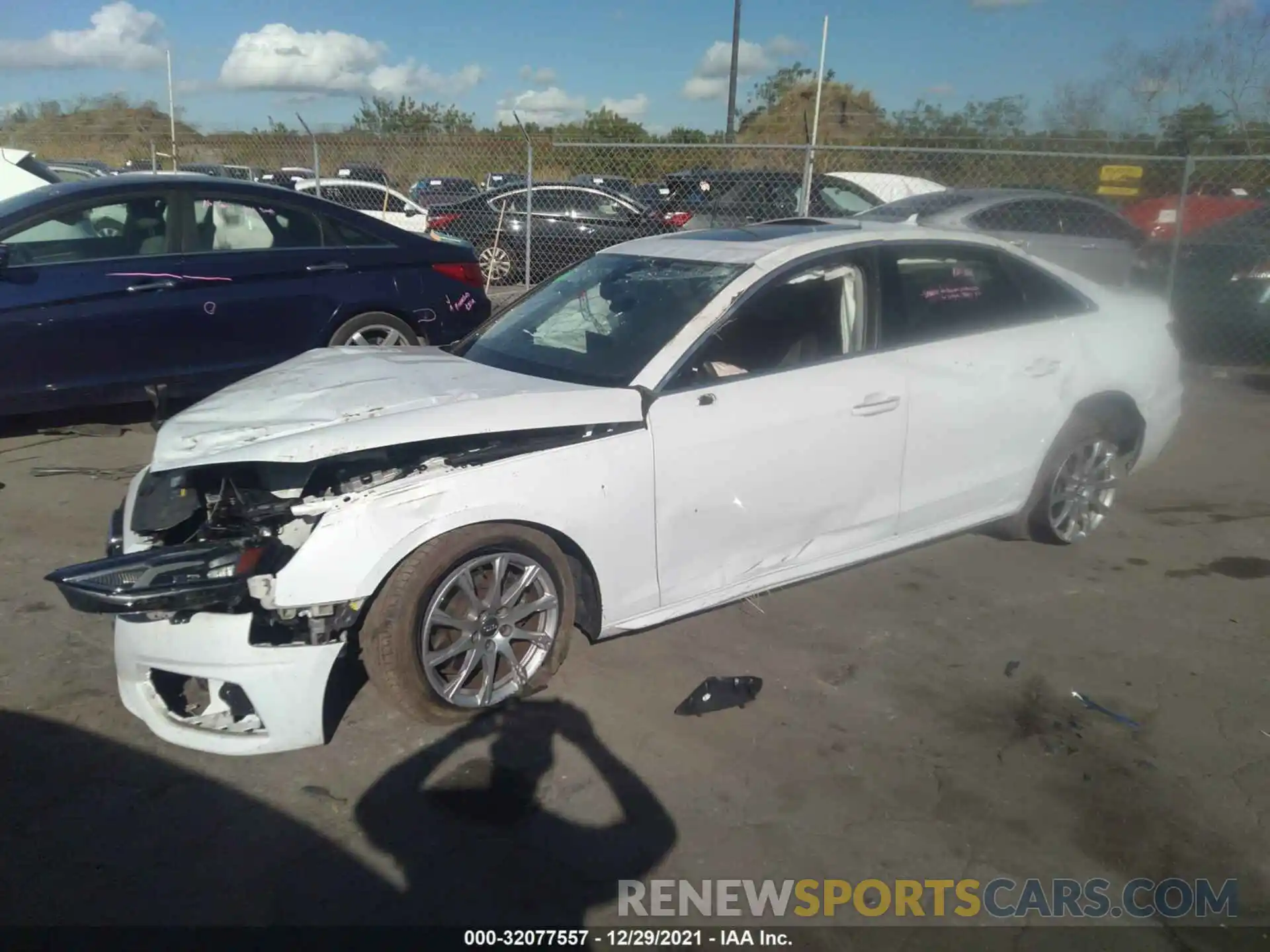 2 Photograph of a damaged car WAUGMAF43LA064984 AUDI A4 2020