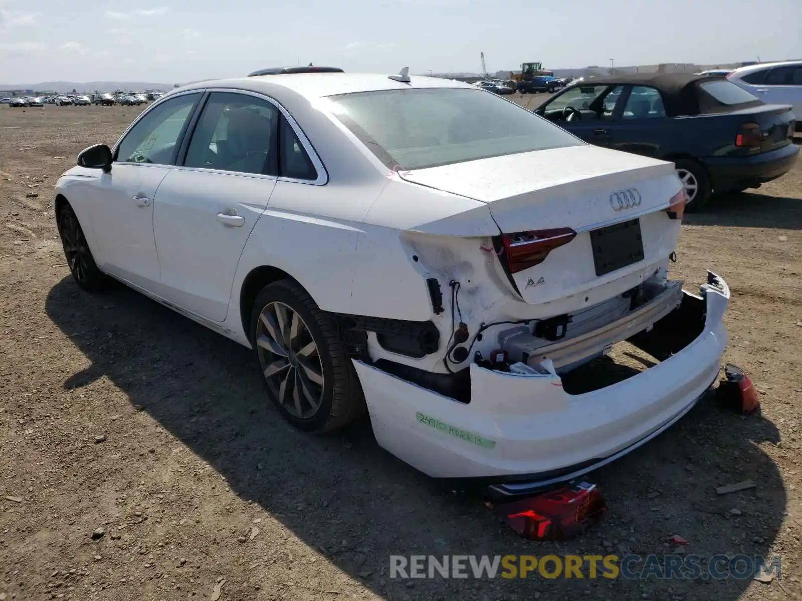 3 Photograph of a damaged car WAUGMAF43LN004017 AUDI A4 2020