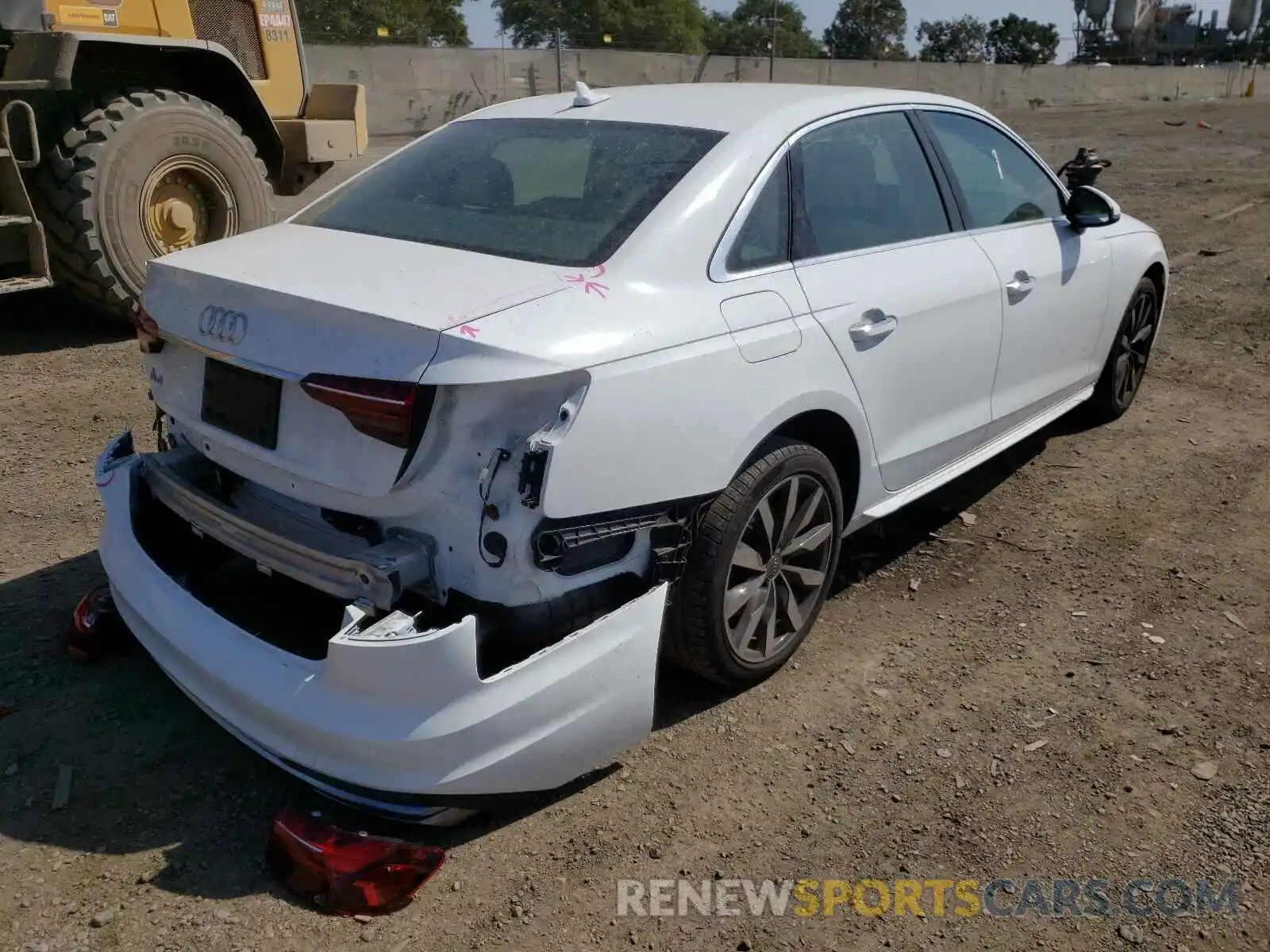 4 Photograph of a damaged car WAUGMAF43LN004017 AUDI A4 2020