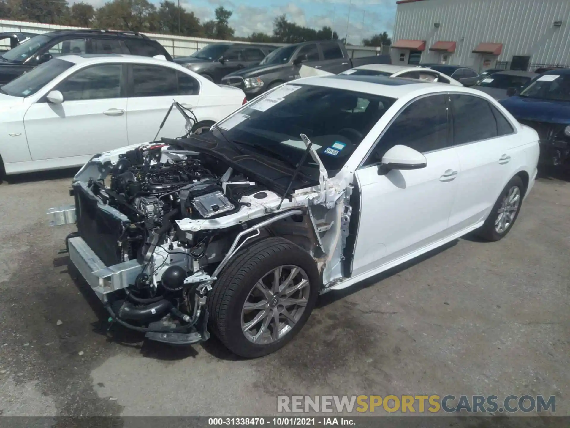 2 Photograph of a damaged car WAUGMAF43LN013543 AUDI A4 2020