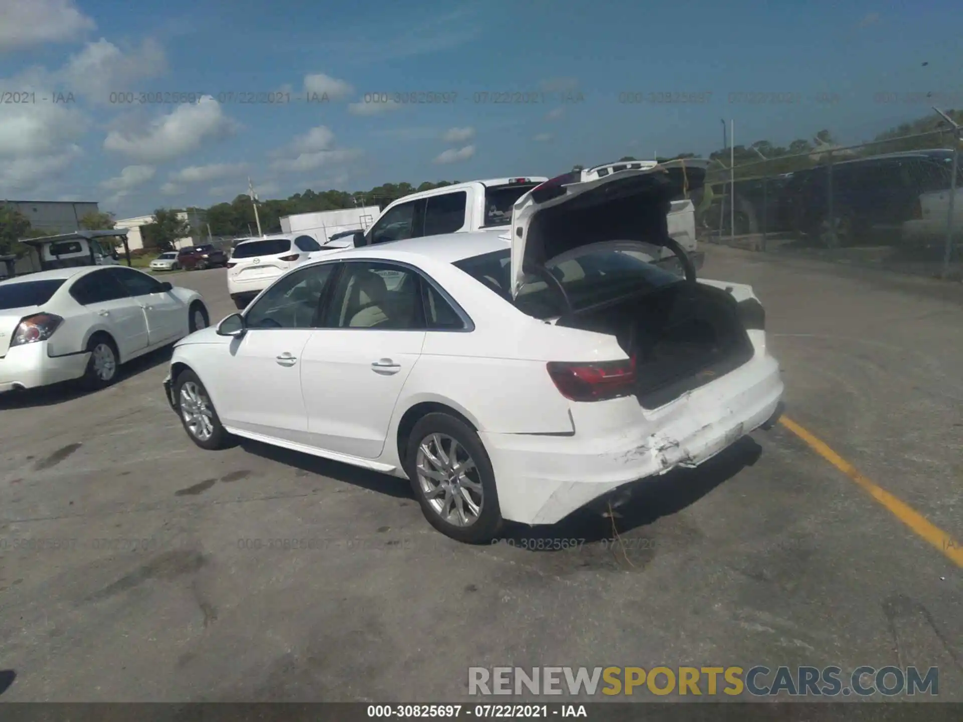 3 Photograph of a damaged car WAUGMAF44LA042346 AUDI A4 2020