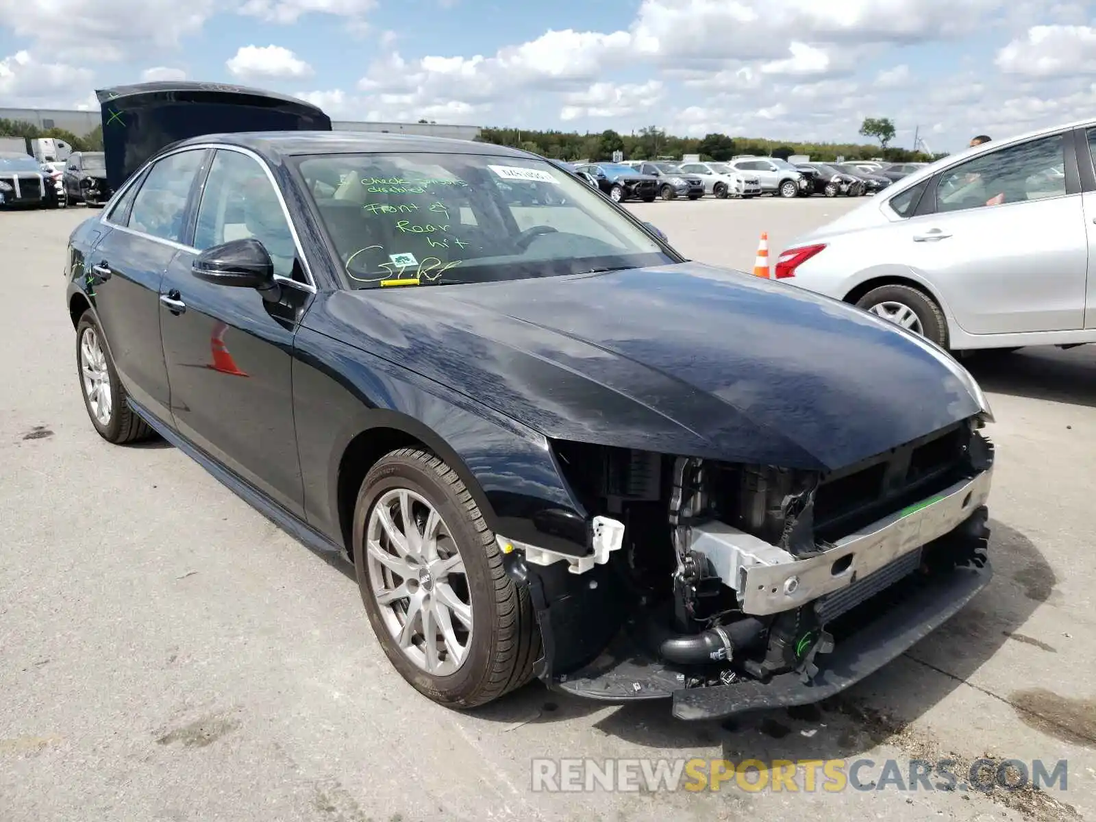 1 Photograph of a damaged car WAUGMAF44LA054237 AUDI A4 2020