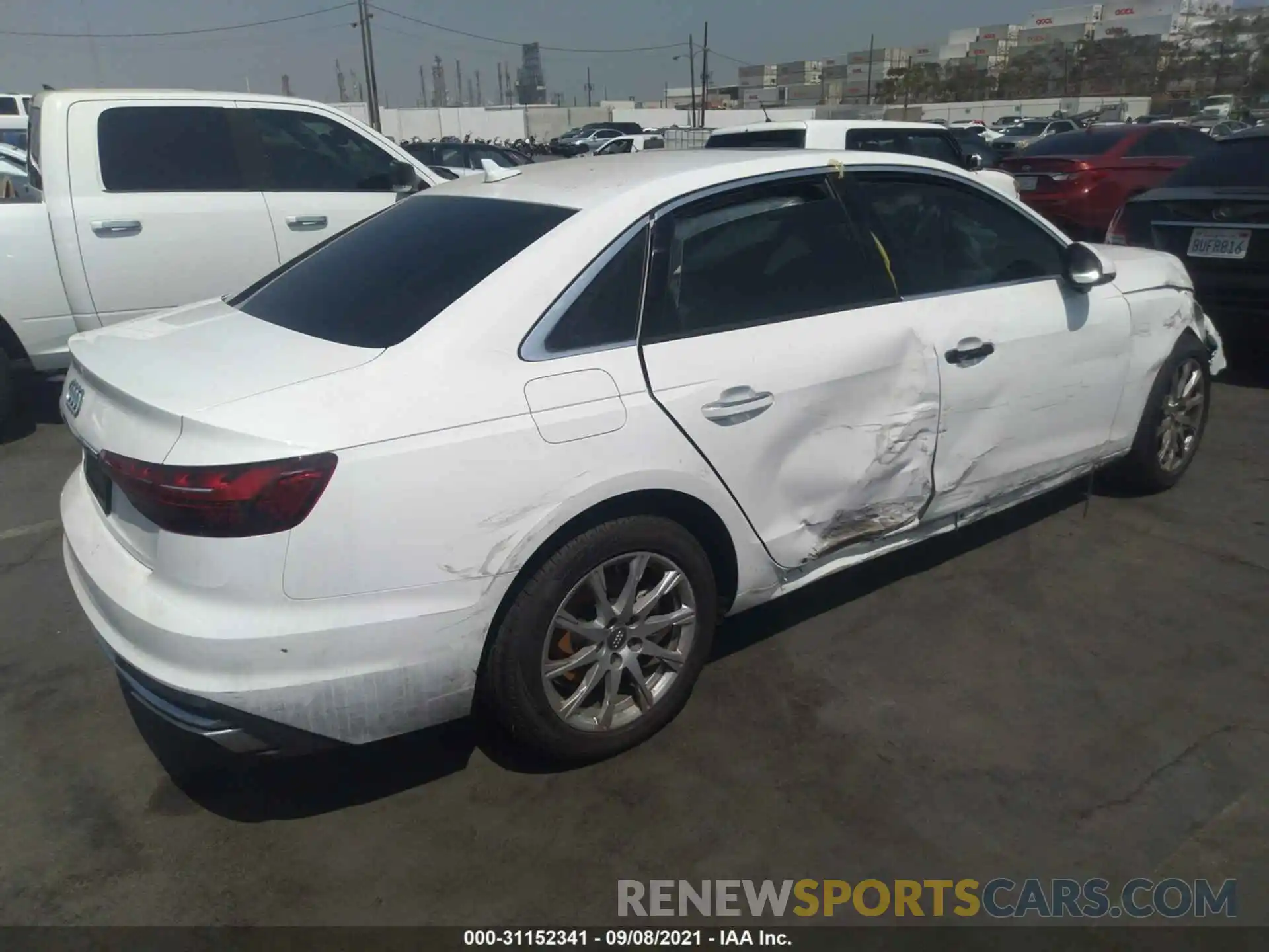 4 Photograph of a damaged car WAUGMAF44LN009078 AUDI A4 2020