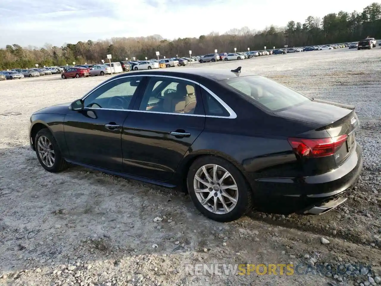 2 Photograph of a damaged car WAUGMAF44LN013454 AUDI A4 2020