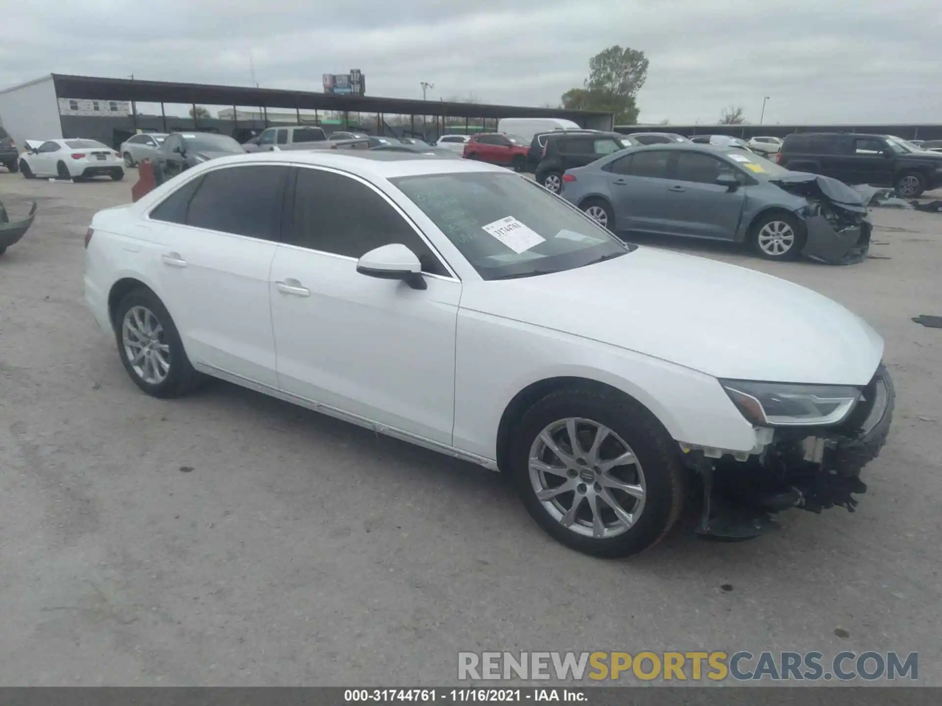 1 Photograph of a damaged car WAUGMAF47LA044687 AUDI A4 2020