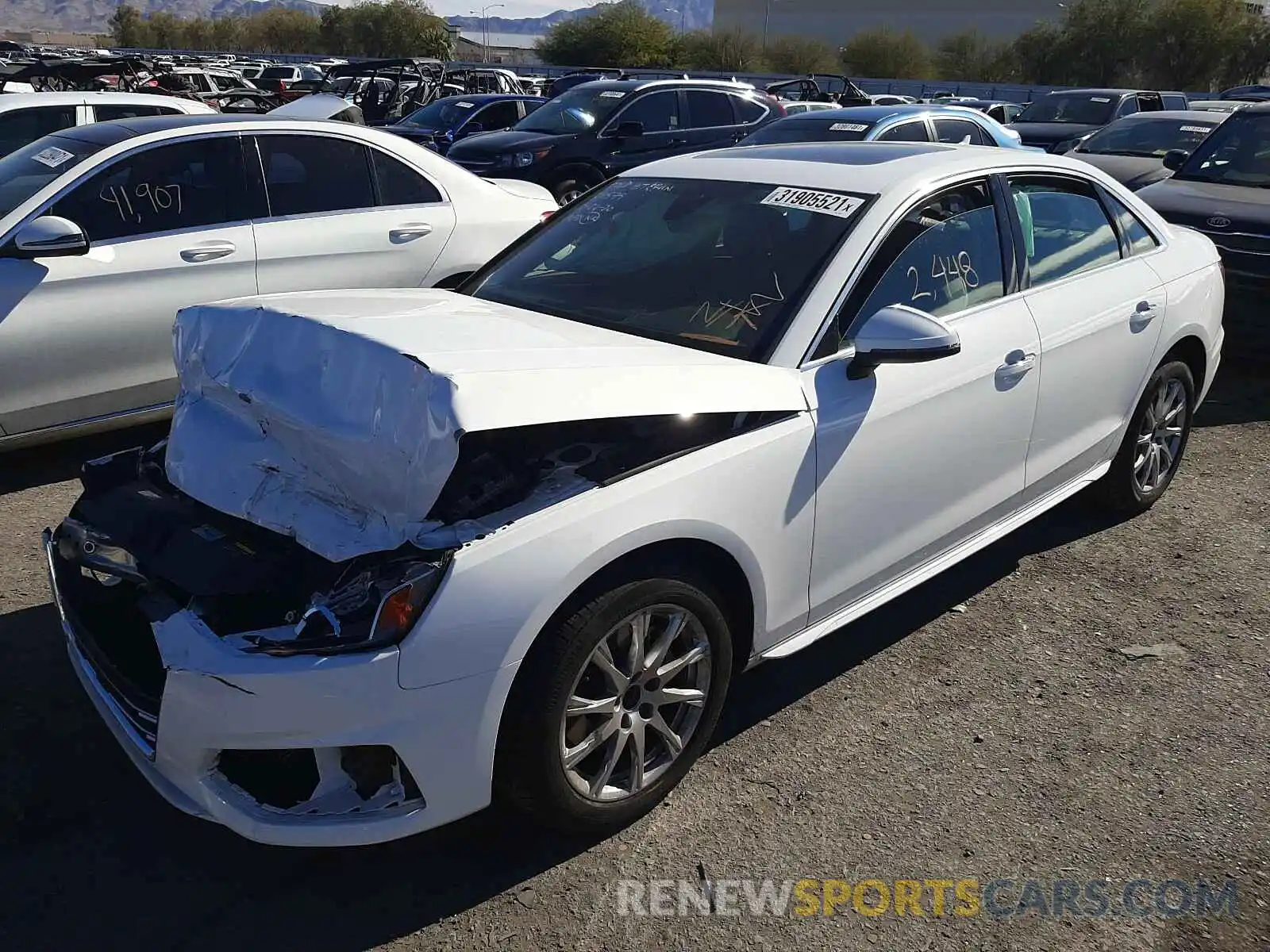 2 Photograph of a damaged car WAUGMAF47LA054118 AUDI A4 2020