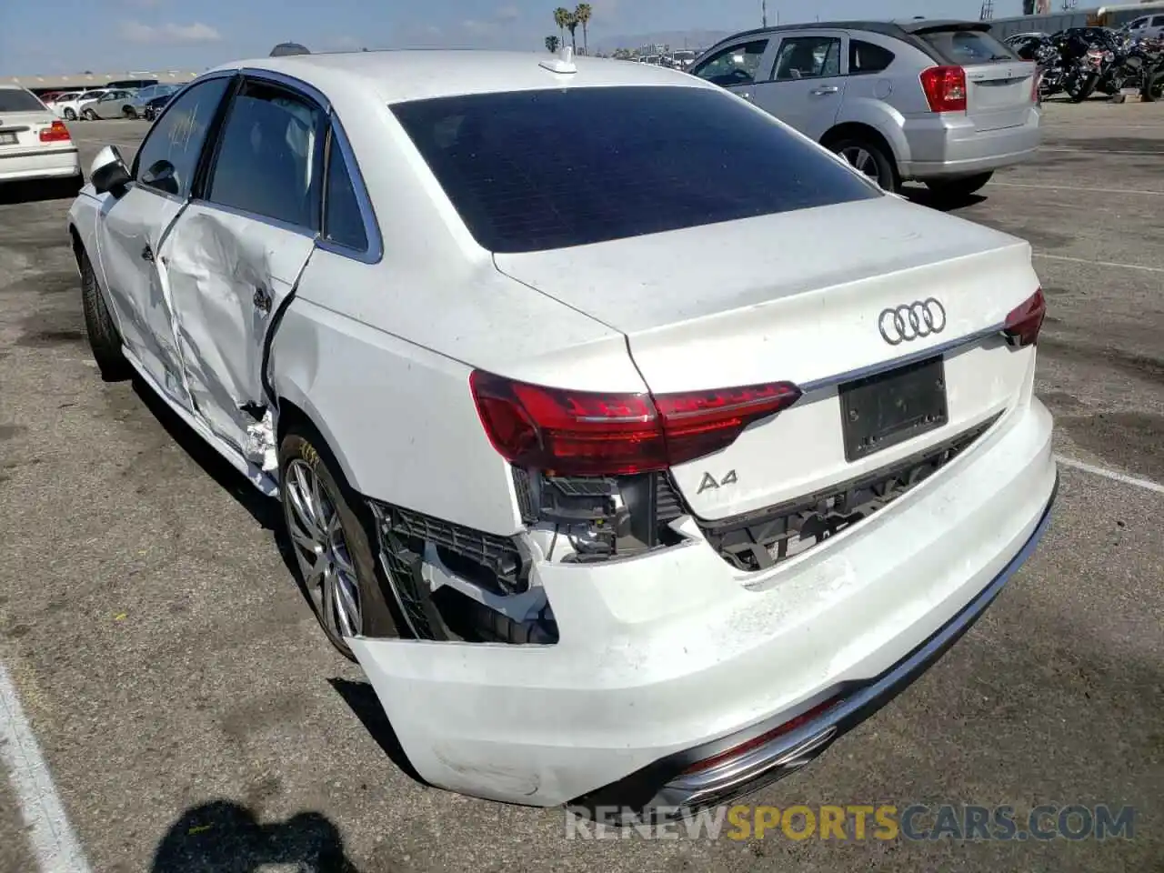 3 Photograph of a damaged car WAUGMAF48LN003820 AUDI A4 2020