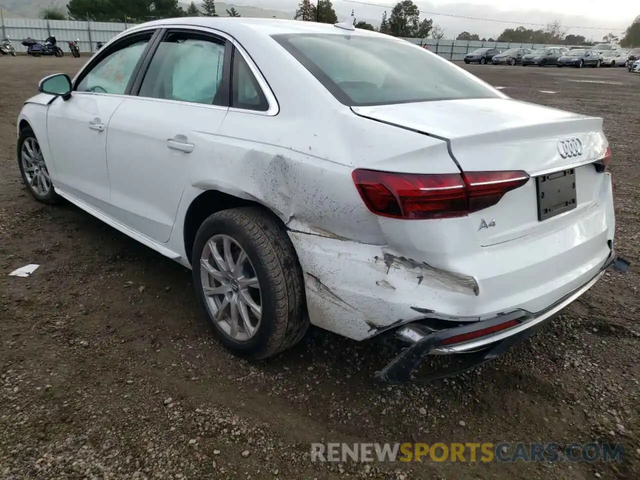 3 Photograph of a damaged car WAUGMAF48LN010458 AUDI A4 2020