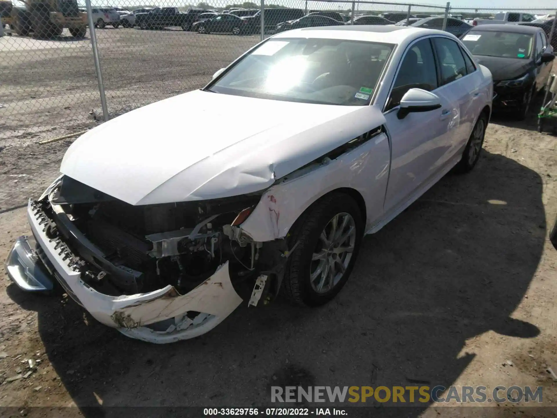 2 Photograph of a damaged car WAUGMAF48LN012405 AUDI A4 2020