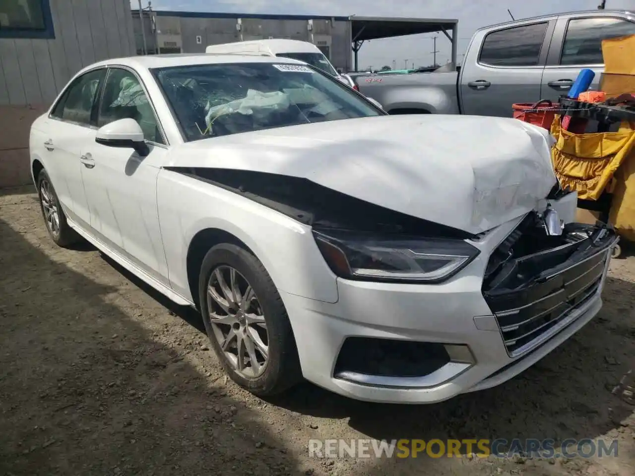 1 Photograph of a damaged car WAUGMAF49LA040155 AUDI A4 2020