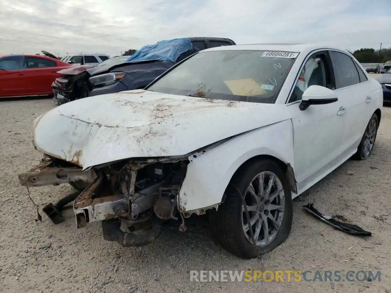 2 Photograph of a damaged car WAUGMAF49LA063063 AUDI A4 2020