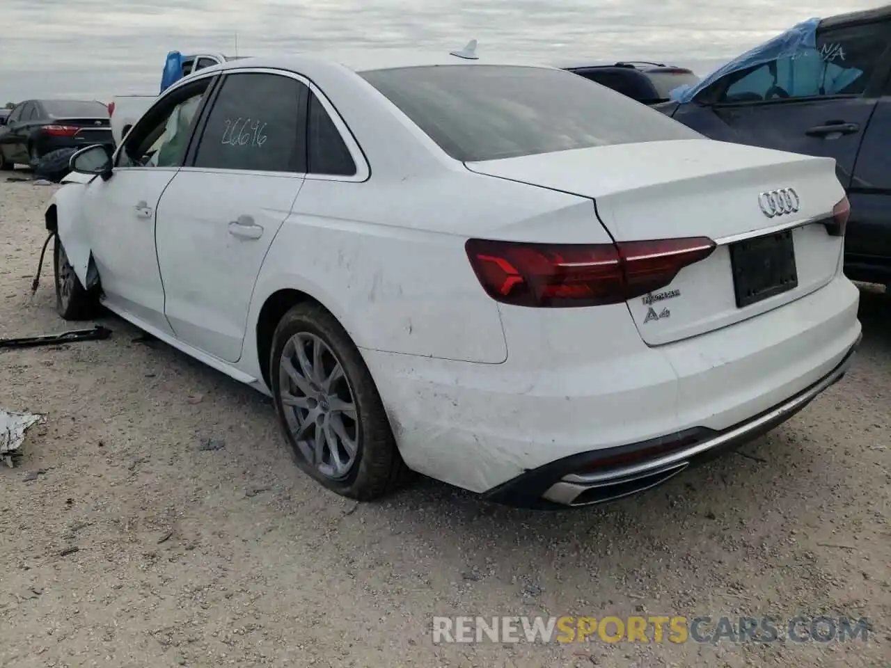 3 Photograph of a damaged car WAUGMAF49LA063063 AUDI A4 2020