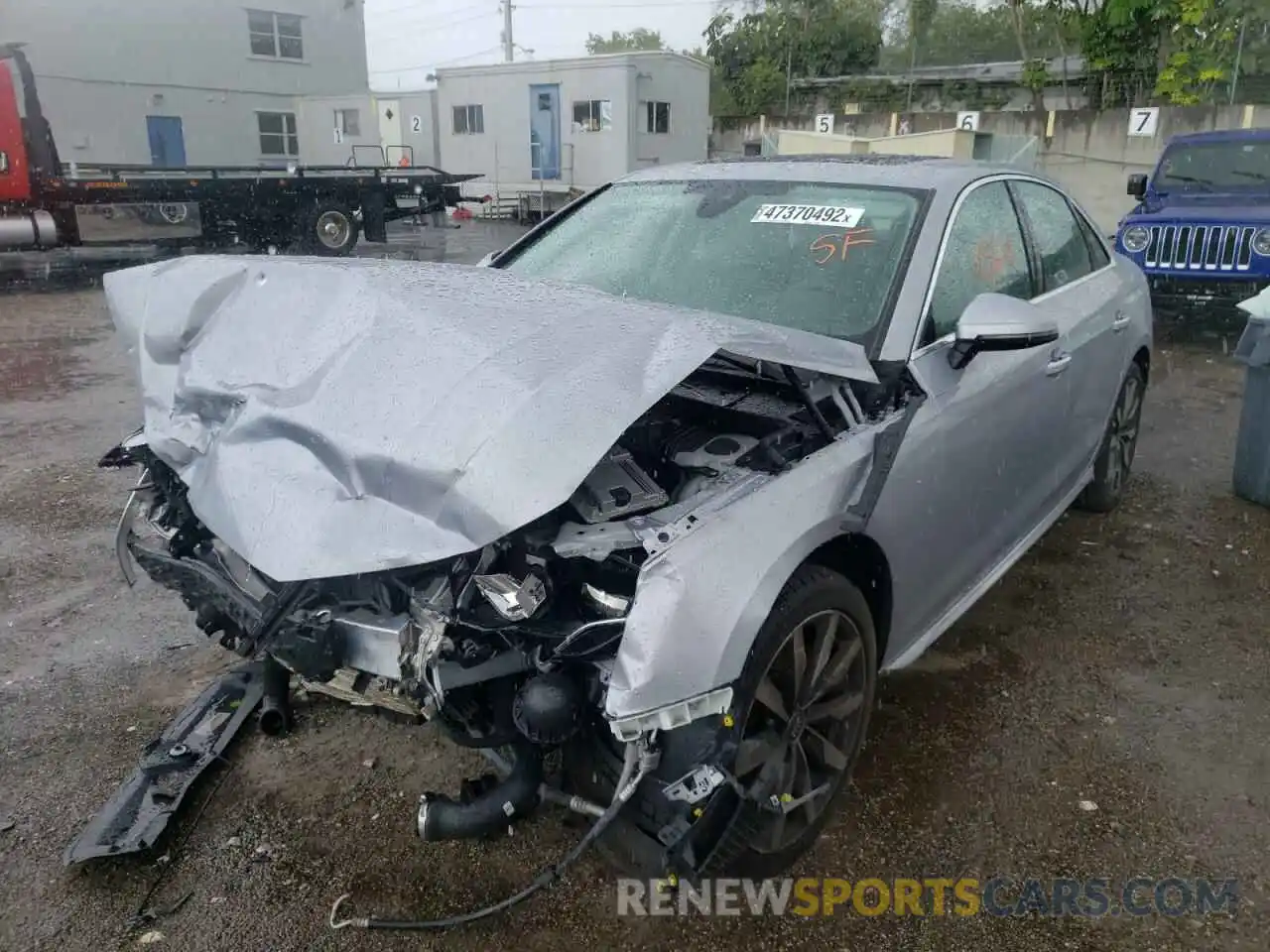 2 Photograph of a damaged car WAUGMAF49LN011571 AUDI A4 2020