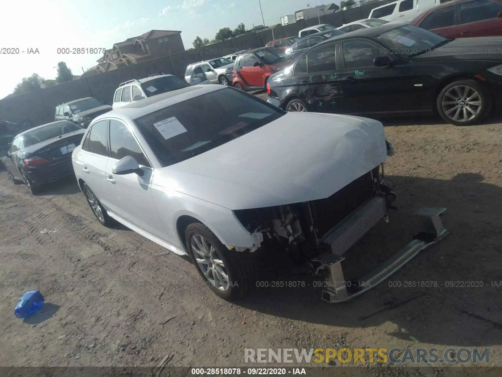 1 Photograph of a damaged car WAUGMAF4XLN005083 AUDI A4 2020