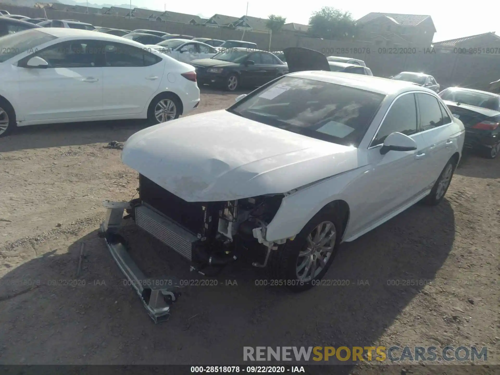 2 Photograph of a damaged car WAUGMAF4XLN005083 AUDI A4 2020