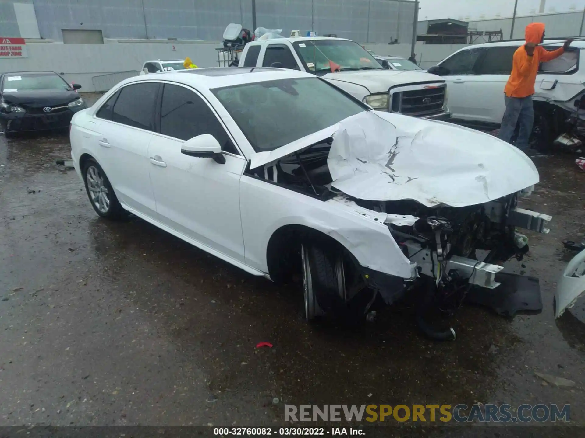 1 Photograph of a damaged car WAUGMAF4XLN006766 AUDI A4 2020