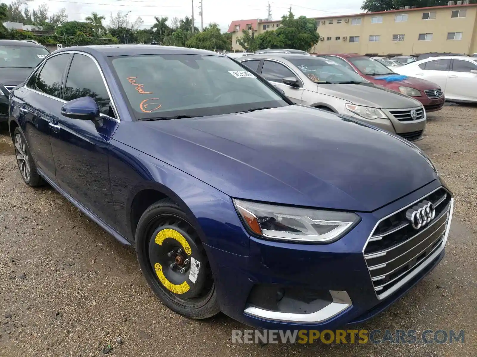 1 Photograph of a damaged car WAUGMAF4XLN010865 AUDI A4 2020