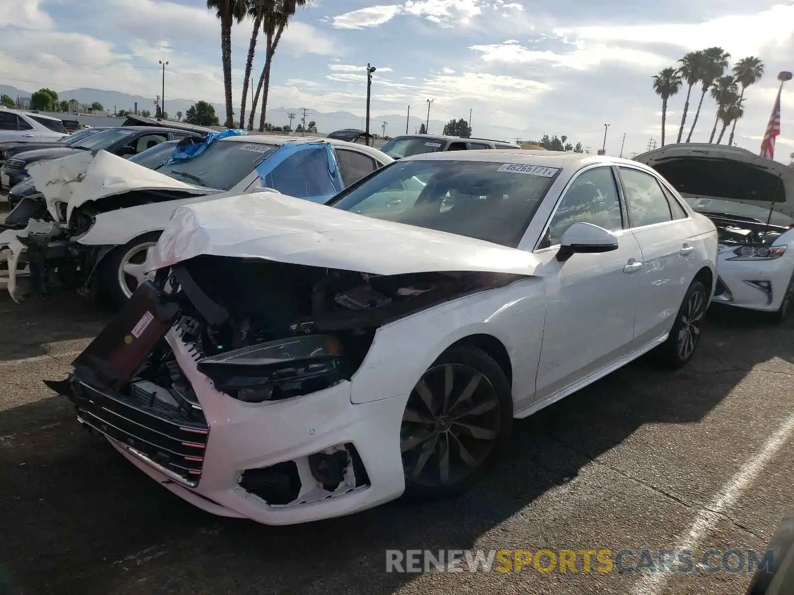 2 Photograph of a damaged car WAUHMAF40LN013164 AUDI A4 2020