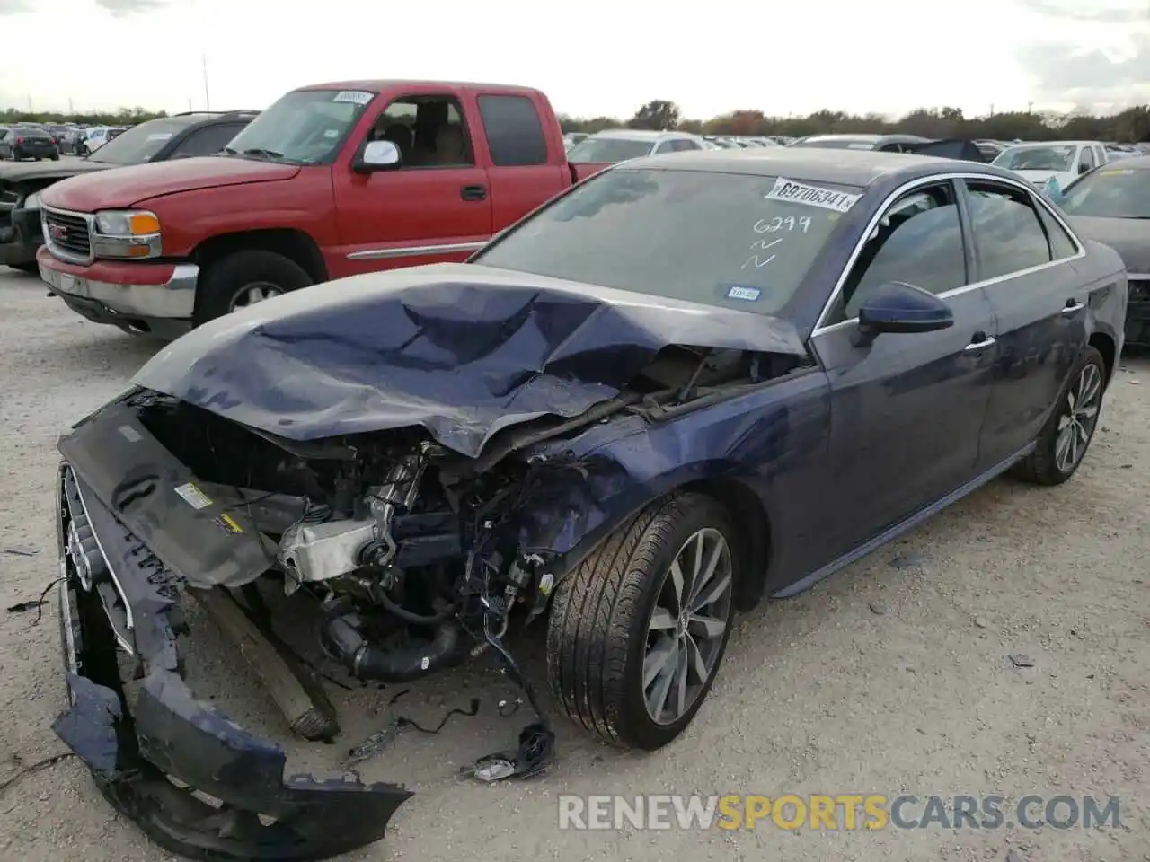 2 Photograph of a damaged car WAUHMAF43LN012929 AUDI A4 2020