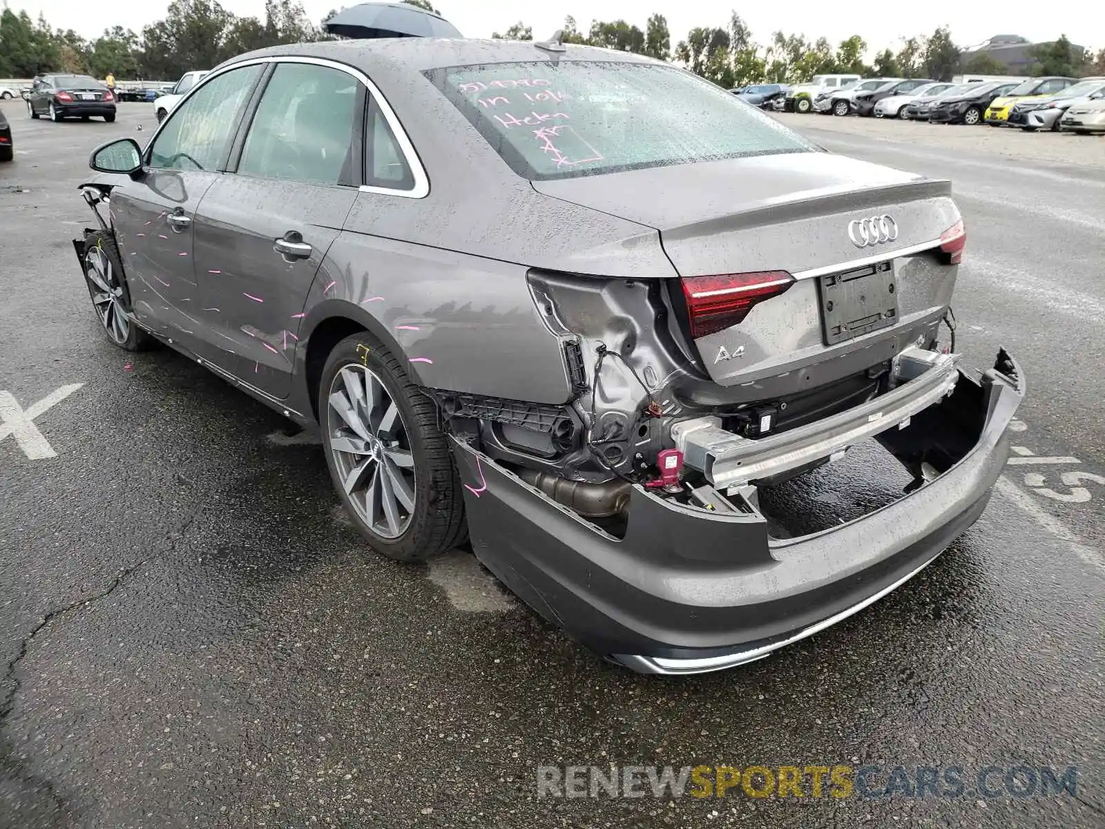 3 Photograph of a damaged car WAUHMAF45LA039413 AUDI A4 2020