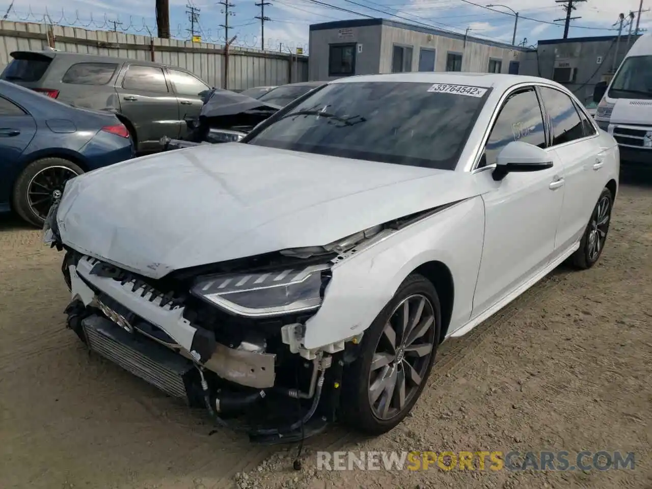 2 Photograph of a damaged car WAUHMAF46LA047679 AUDI A4 2020