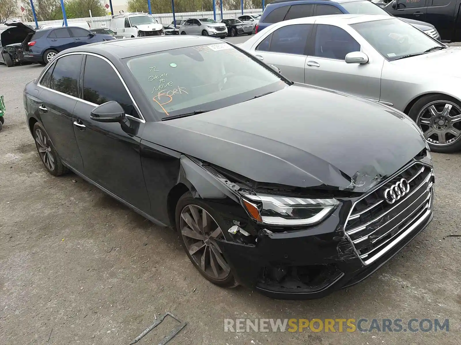 1 Photograph of a damaged car WAUHMAF46LN010026 AUDI A4 2020