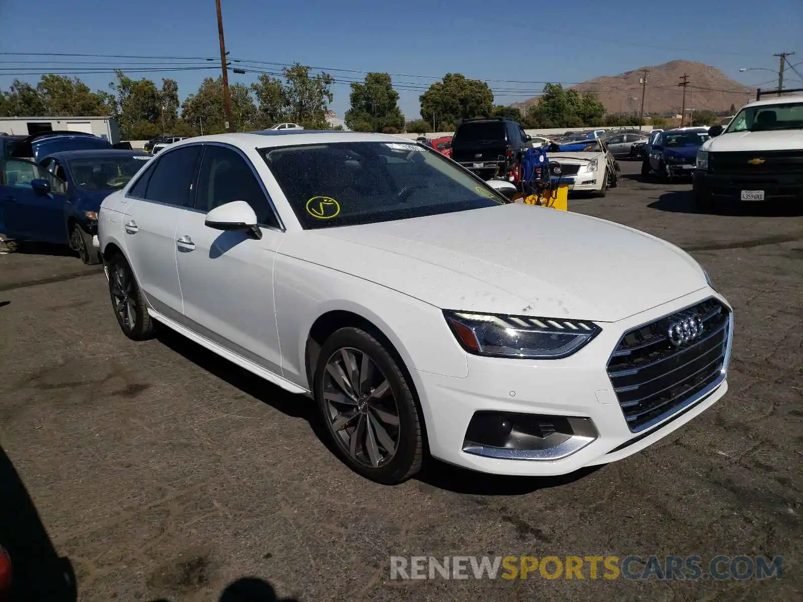 1 Photograph of a damaged car WAUHMAF4XLA047376 AUDI A4 2020