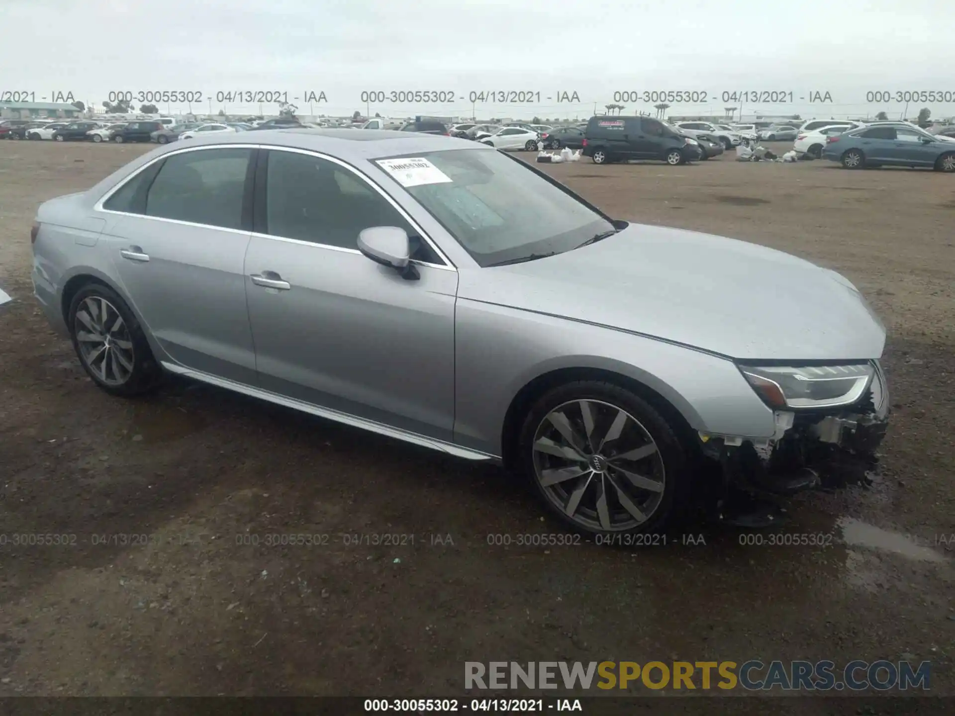 1 Photograph of a damaged car WAUHMAF4XLA062086 AUDI A4 2020