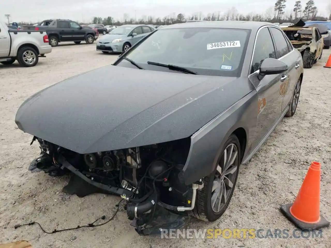 2 Photograph of a damaged car WAUJMAF43LA063579 AUDI A4 2020