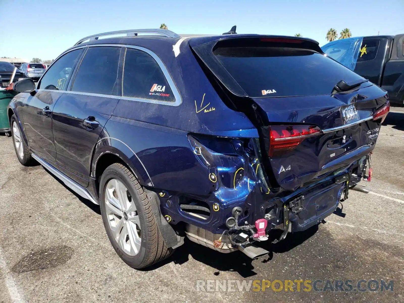 3 Photograph of a damaged car WA19AAF47MA075079 AUDI A4 2021