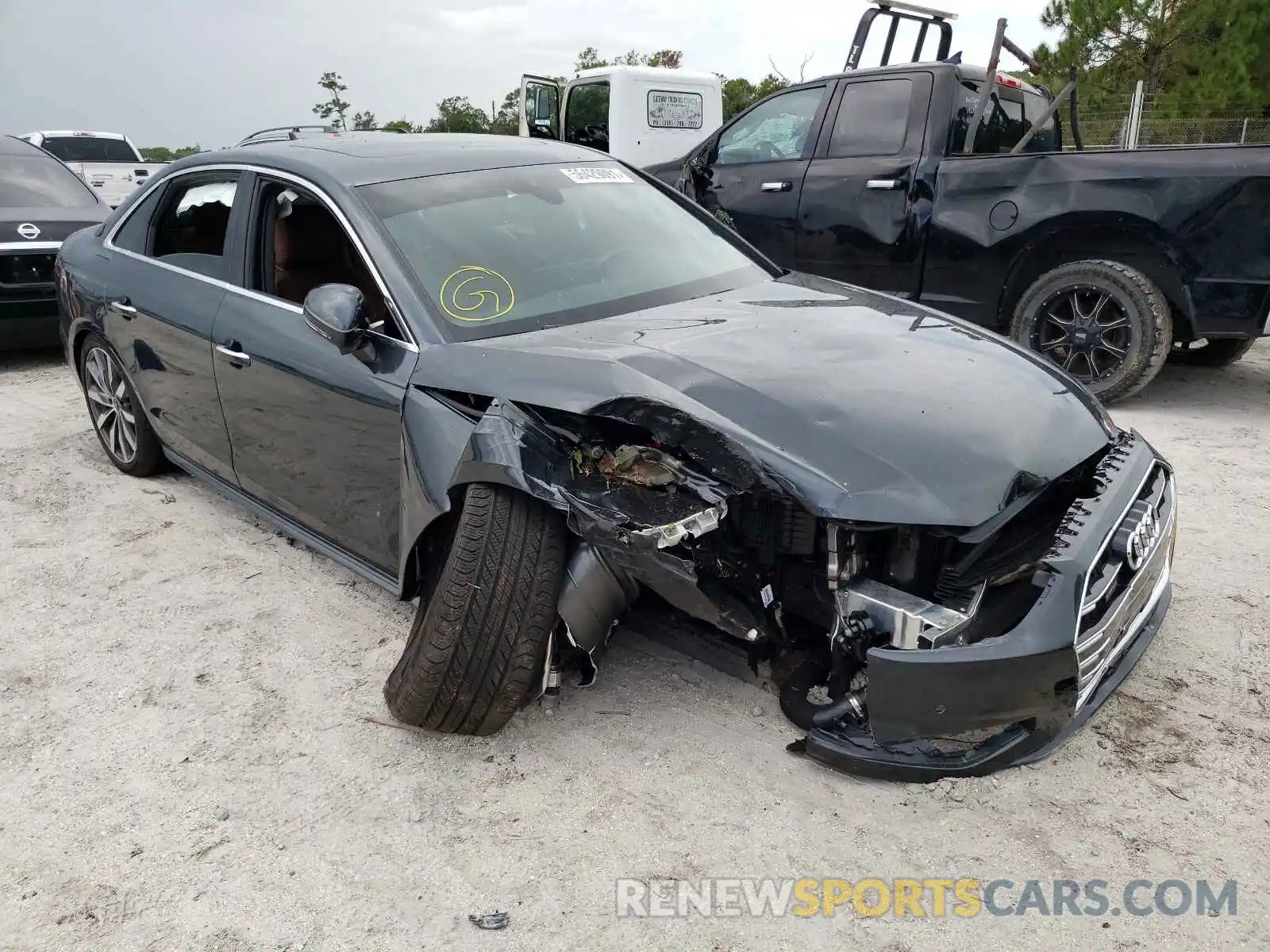 1 Photograph of a damaged car WAUABAF40MA060663 AUDI A4 2021