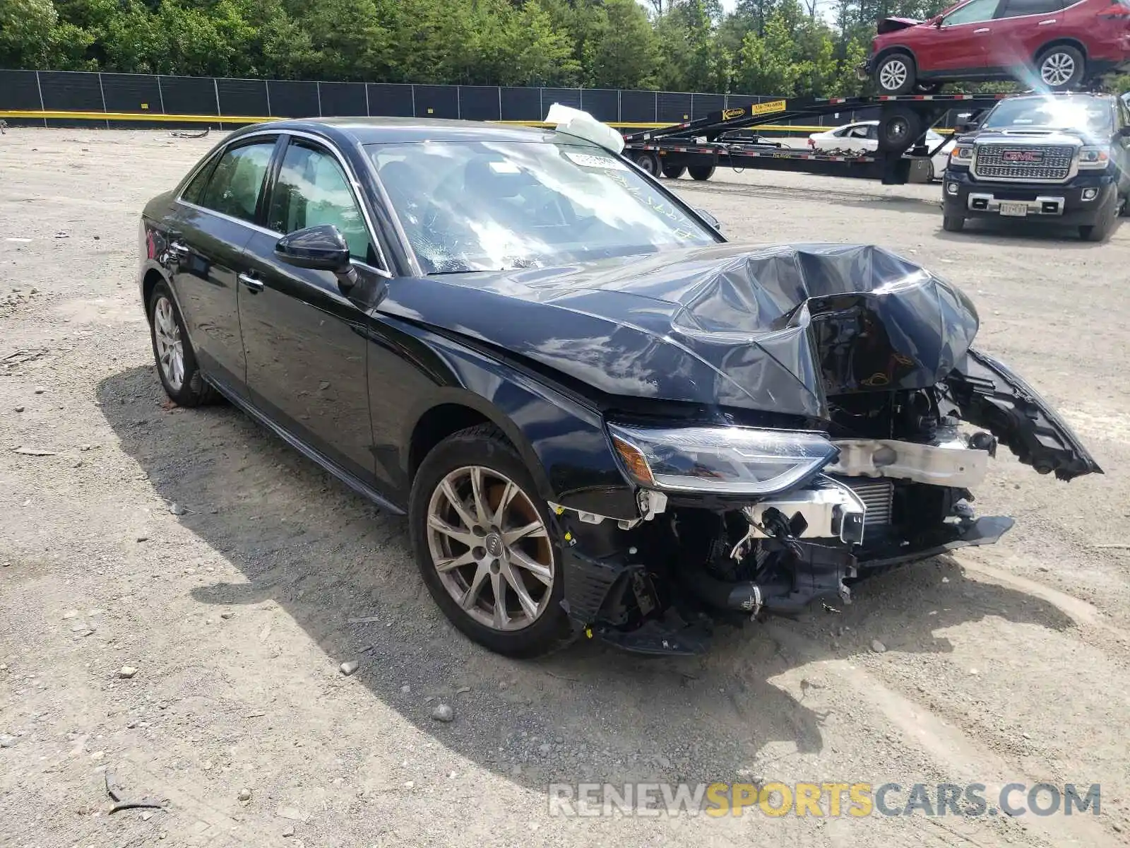 1 Photograph of a damaged car WAUABAF40MN005249 AUDI A4 2021