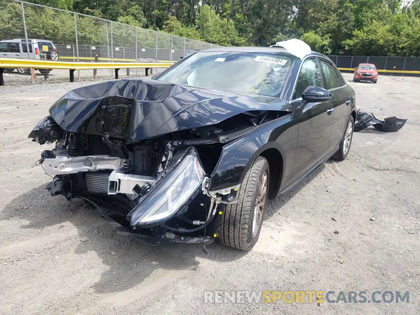 2 Photograph of a damaged car WAUABAF40MN005249 AUDI A4 2021