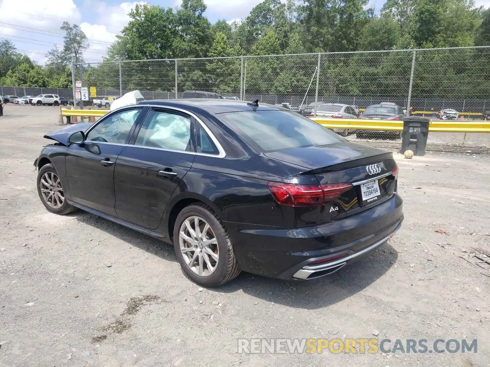 3 Photograph of a damaged car WAUABAF40MN005249 AUDI A4 2021