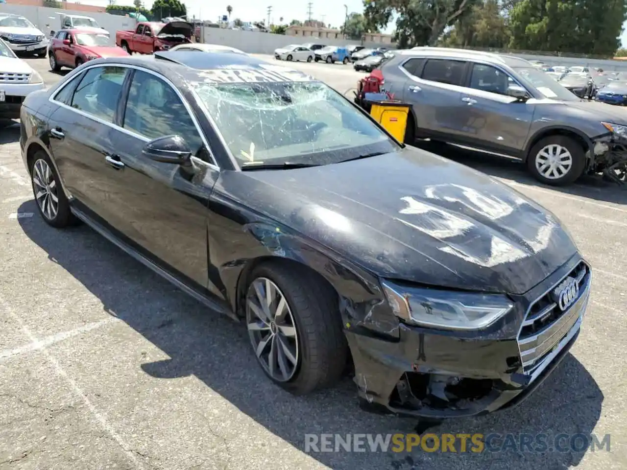 1 Photograph of a damaged car WAUABAF41MN013070 AUDI A4 2021