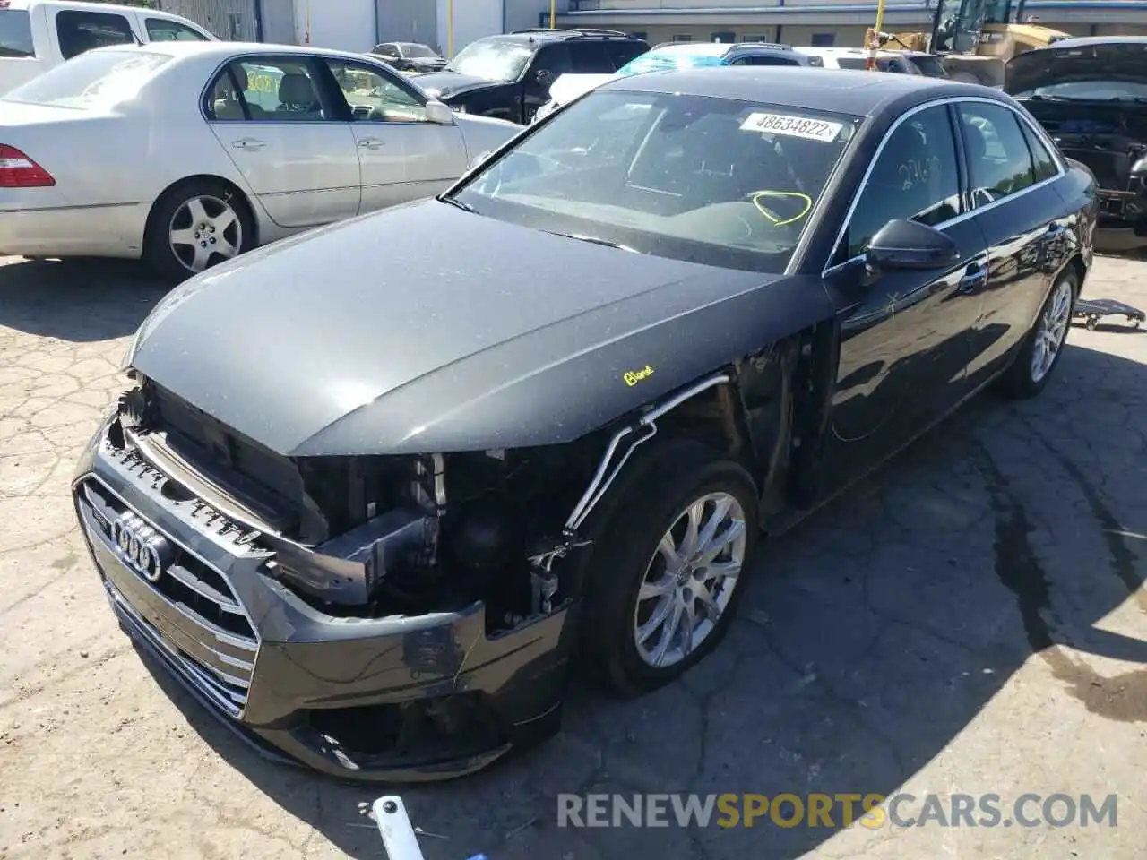 2 Photograph of a damaged car WAUABAF43MN004659 AUDI A4 2021