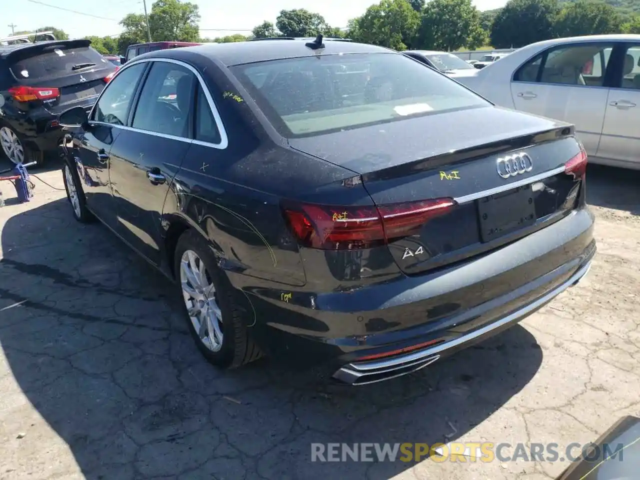 3 Photograph of a damaged car WAUABAF43MN004659 AUDI A4 2021