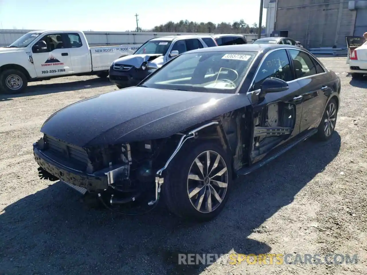 2 Photograph of a damaged car WAUABAF43MN014205 AUDI A4 2021