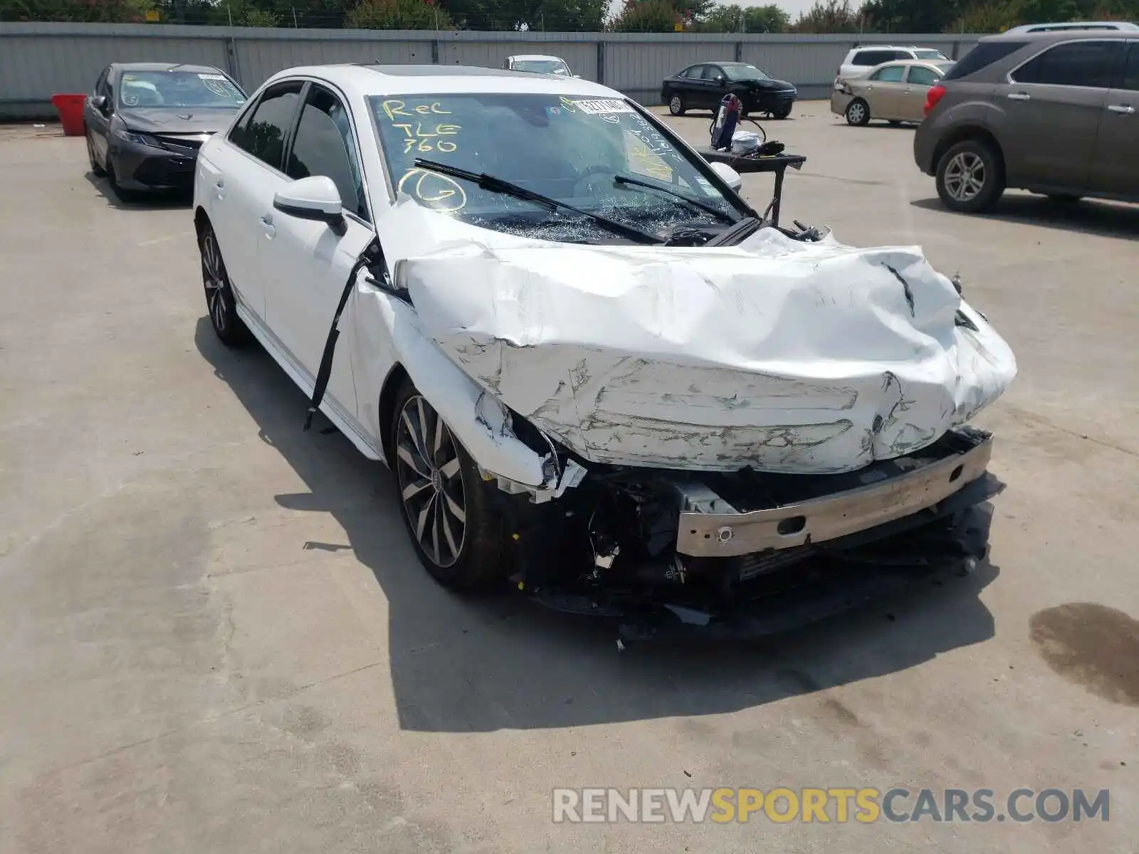 1 Photograph of a damaged car WAUABAF44MA028136 AUDI A4 2021