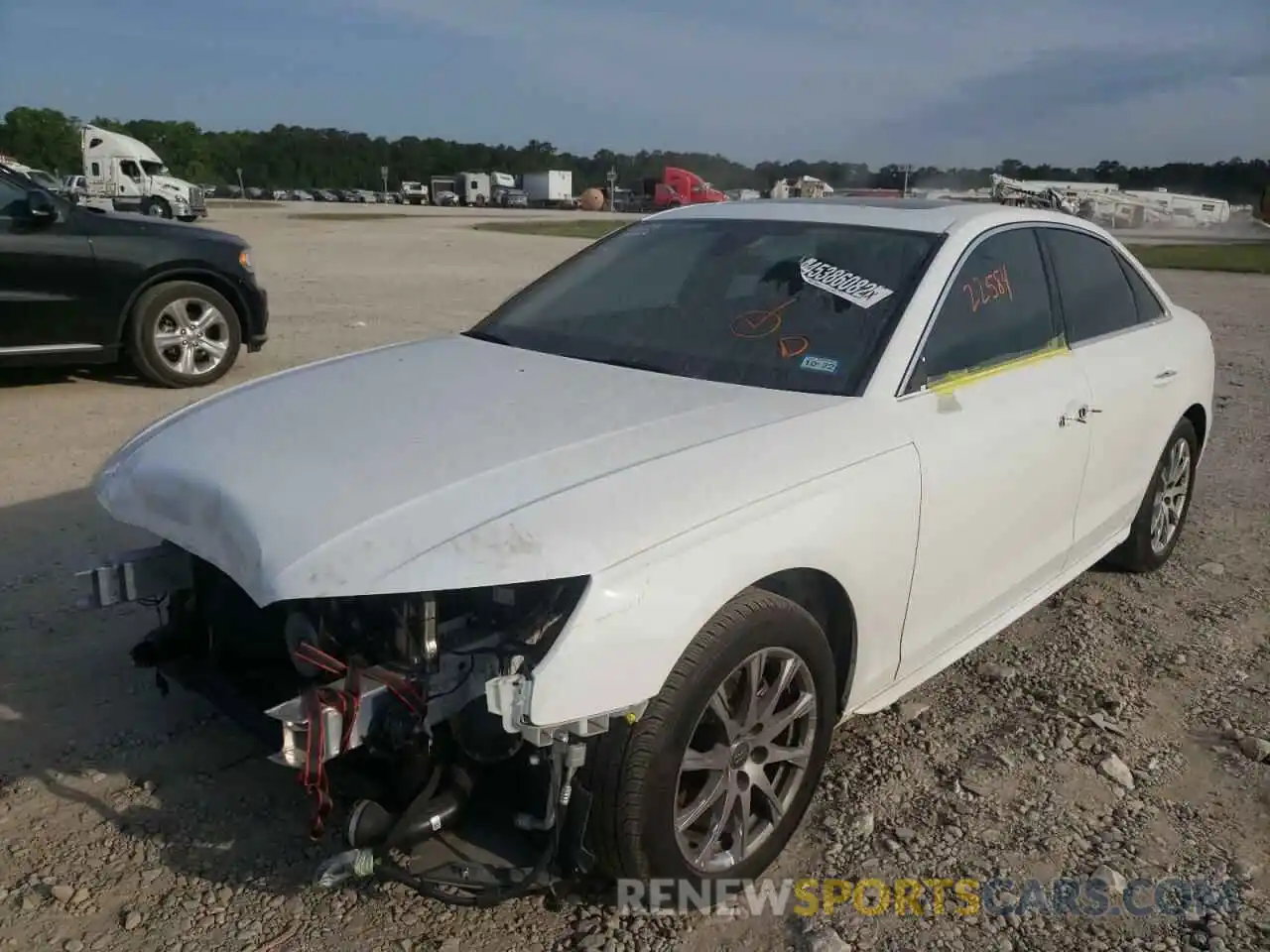 2 Photograph of a damaged car WAUABAF45MA009465 AUDI A4 2021